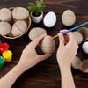 Blank Easter Paper Eggs Unpainted Craft DIY Easter Eggs Fake Eggs Paper Pulp Egg  Easter Hunt Party