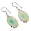 Lake Superior Agate Handmade 925 Sterling Silver Gift Jewelry Earring 1.58" G0l60