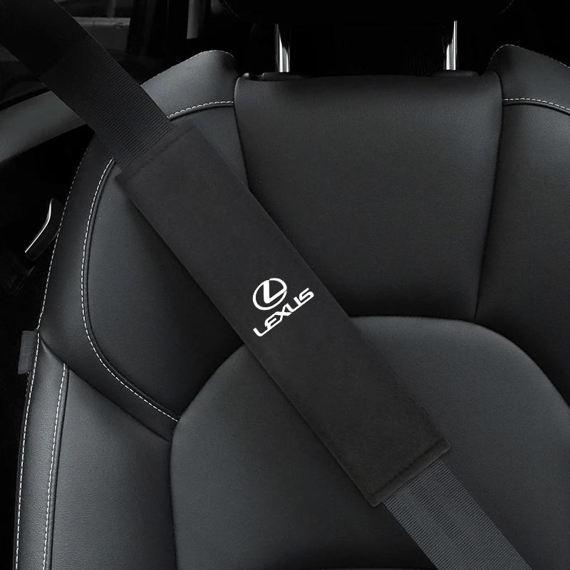 Car Seat Belt Pad Safety Strap Shoulder Cover Soft Mat Accessories For Lexus RX300 IS200 IS250 ES350 Ct200h UX250h NX300h RX350