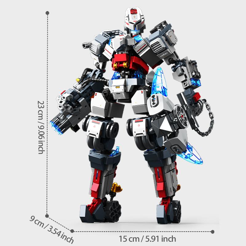 SEMBO BLOCK Комбинированный Трансформирующийся Меха-Робот Конструктор Наборы MOC Сборка с Универсальным Оружием Кубики Игрушки Для Мальчиков Дни Рождения