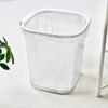Luxury Transparent Trash Can Plastic Dustbin Reusable Trash Basket  Toilet