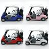 1:20 Scale Miniature Metal Golf Cart Replicas Model with Clubs Cake Toppers Decorative Ornament For Home Office Display