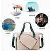 Nylon Pickleball Racket Shoulder Bag Large Capacity Pickleball Handbag  Outdoor Sports
