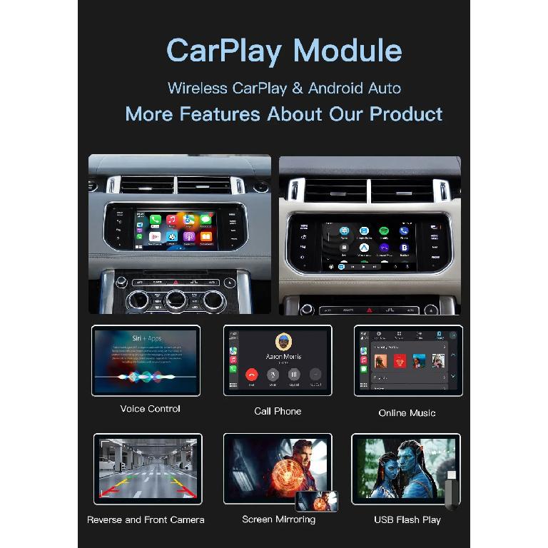 CARABC Беспроводной Carplay Android Auto Для Land Rover Jaguar Bosch Discovery 4 Evoque Freelander 2 XE XF XJL Зеркалирование Airplay