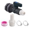 1 комплект, ПВХ кран для бочки для воды, соединитель, сливной адаптер с внутренним соединением для сада, дождевой бочки, садовые инструменты