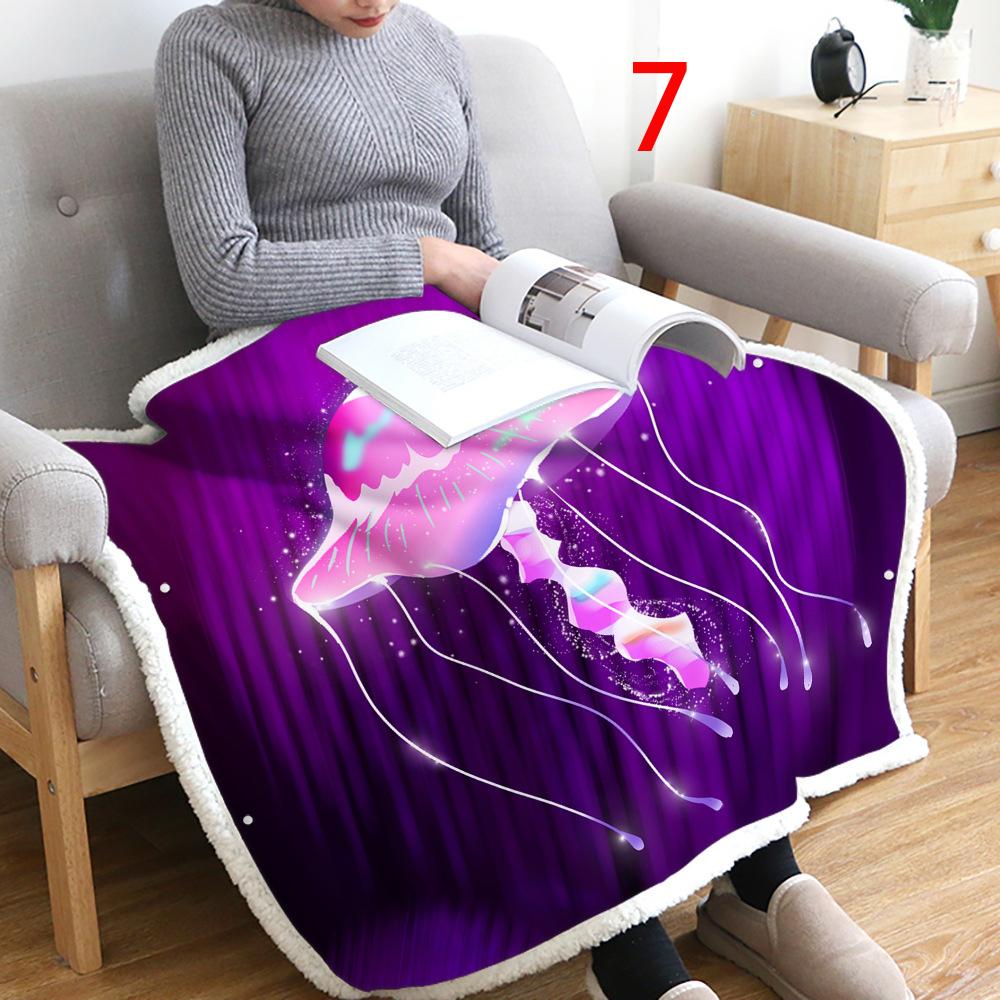 3D фланелевое теплое комфортное легкое волшебное одеяло разных размеров для дома и офиса, путешествия, кровати, дивана, моющееся одеяло
