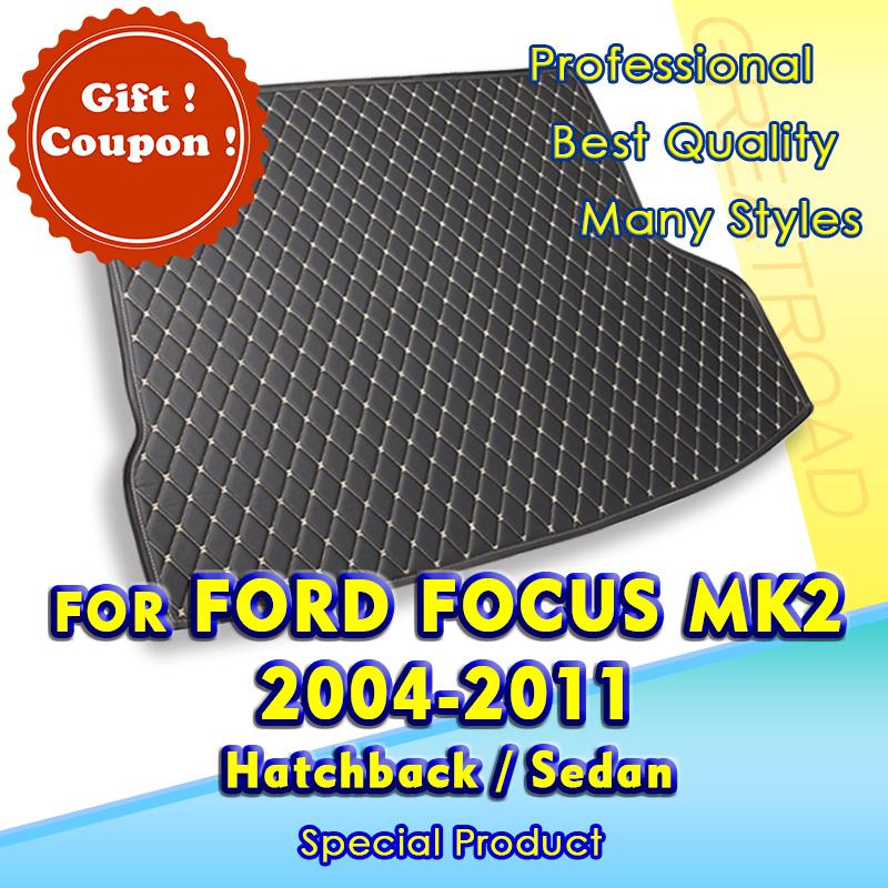 Коврик в багажник для Ford Focus MK2 2004 2005 2006 2007 2008 2009 2010 2011 2012 Коврик для груза Ковер Аксессуары для интерьера