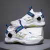 Professional badminton shoes rotating button men's and women's ultra-light non-slip shock-absorbing tennis shoes lace-up-free sports