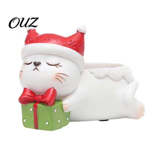 Office Desk Plant Decorations Cute Christmas Animal Succulent Planter, Small Pot for Decorative Pots Indoor Plants Home Desktop Decor, Gift