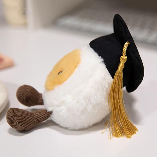 Мягкая игрушка Yousheng Graduation Egg с куклой бакалавра, забавная подушка с едой, милая и необычная плюшевая кукла в подарок выпускникам