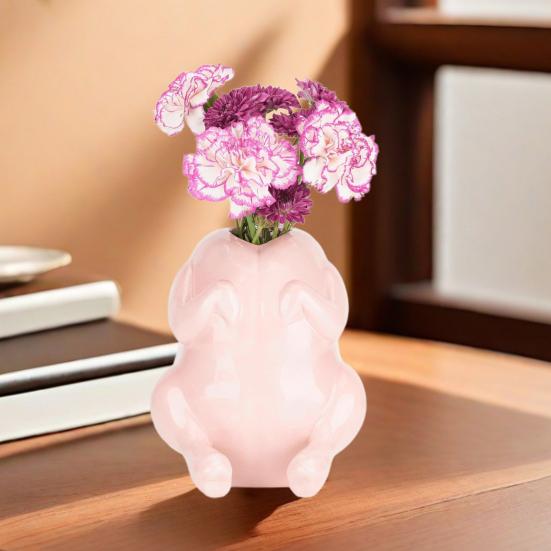 Ваза для индейки из смолы, горшок для цветов в форме индейки, настольная фигурка на День благодарения