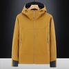 Autumn and Winter Outdoor Mountaineering Fleece Casual Sports Loose Stand-up Collar Double-sided Men's Jacket Trendy Windproof