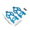 Front Lower Arms 1/16 RC Car Parts Left Right Easy To Install Strong Sturdy Aluminum Alloy for