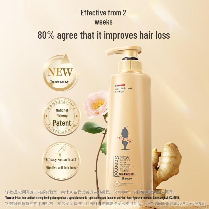 Adolph Ginger Anti-Hair Loss & Hair Growth Shampoo