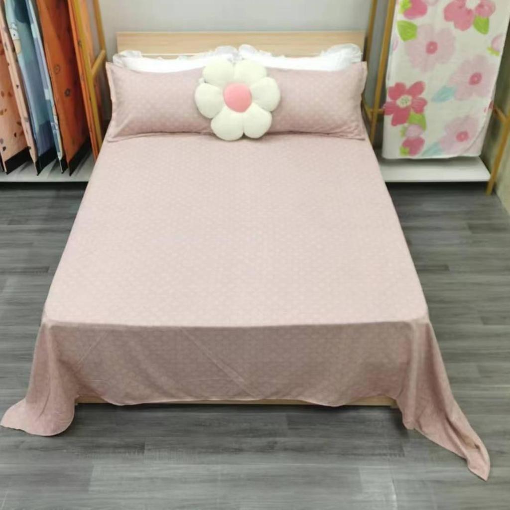 Cartoon Flannel Bed Sheet - Double or Single Size, Perfect for Dorms, In Stock