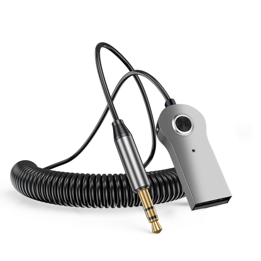 Автомобильный адаптер Aux Bluetooth 5,2 с разъемом USB на разъем 3,5 мм, аудиоключ, приемник BT, передатчик, комплект громкой связи для автоматического беспроводного динамика, музыкального плеера