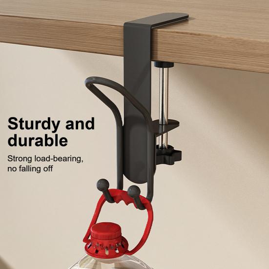 1/2 шт. Регулируемые крючки для крепления к столу, крючки для рюкзака, высокая грузоподъемность, многоцелевые, простая установка, крючки-вешалки