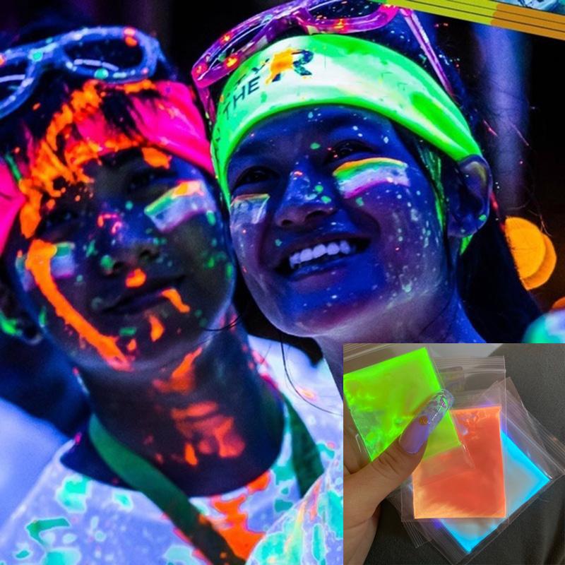 Glow In The Dark Powder Pigment /Cosmetic Grade Pigment UV Reactive Arrow Glow Luminescent Luminous Phosphor Powder Dust