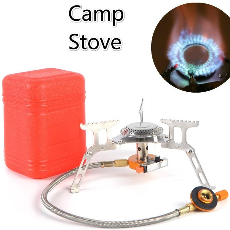 Портативная складная походная плита, уличная газовая плита, оборудование для кемпинга, походное снаряжение, снаряжение для выживания, пикника
