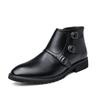 Designer Dress Office Men's Casual Shoes Business Winter Platform Formal Leather Boots Fashion Luxury Chelsea Couple Ankle Boot