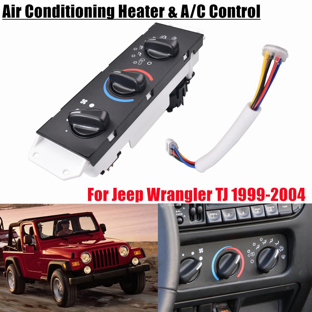 55037473AB Air Conditioning Heater & A/C Climate Control Switch Button For Jeep Wrangler TJ 1999 2000 2001 2002 2003 2004