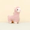 Sweet Cartoon Llama Keychain Soft Plush Toy With Pp Cotton Filling 12cm