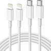 Совместимый с Apple кабель для быстрой зарядки PD C-C, U-iOS, C-iOS для 5-16 устройств