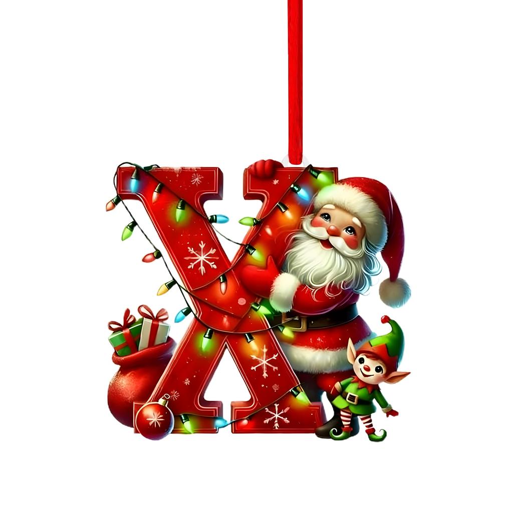 26 Letter,Christmas,Ornaments,Acrylic,1