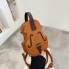 1 шт. Сумка через плечо в форме скрипки, креативный рюкзак через плечо, модная сумка через плечо из искусственной кожи