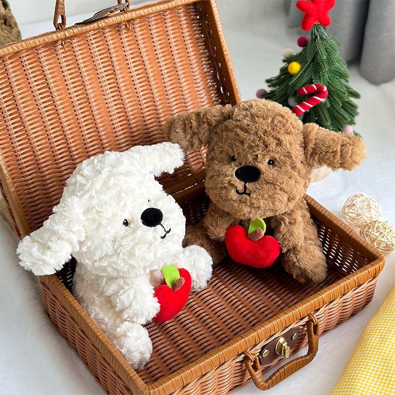 Плюшевая игрушка Apple Dog Doll 8 дюймов, кукла-ловля, мультяшные куклы, свадебная кукла для рисования