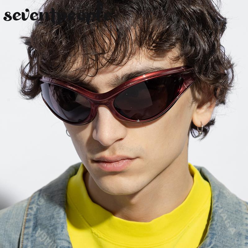 Dynamo Cat Eye Sunglasses Men Luxury Brand Designer New In Fashion Round Sun Glasses For Women Y2K Punk Sports Goggle Male