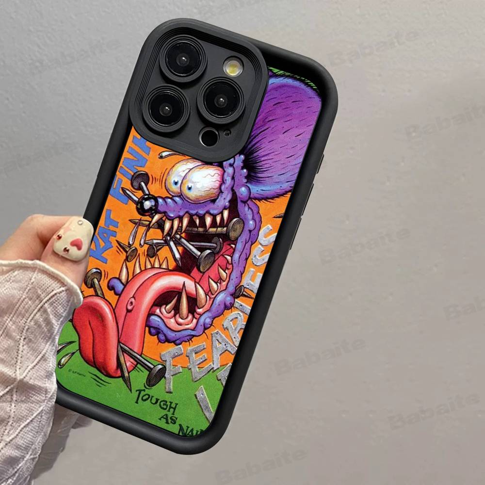 Funny Rat Fink Silicone Phone Case For IPhone 17 Pro Max 16 15 14 13 12 11 Plus 17 Air