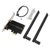 PCIe WiFi Card 6GHz 5GHz 2.4GHz WPA3 BT5.2 Dual Antenna Plug and Play PCIe Wireless Adapter for