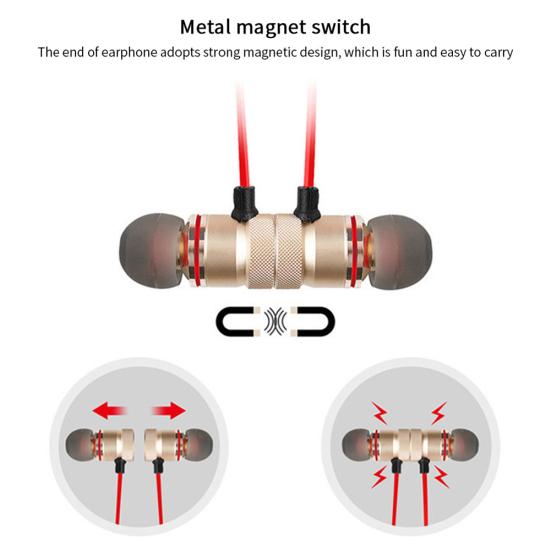 XT6 Magnetic Bluetooth-compatible In-Ear Wireless Earphone HiFi Stereo Sports Headphone
