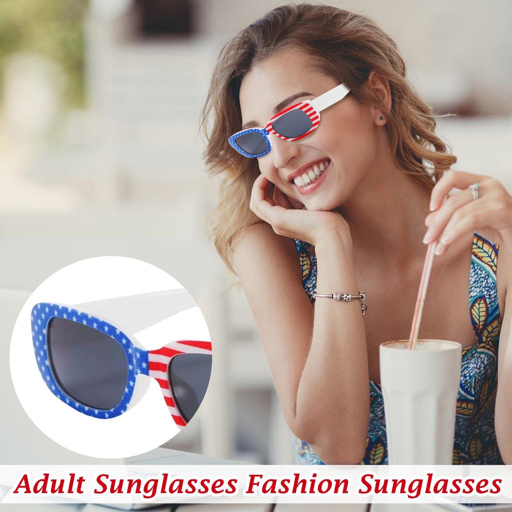 Sunglasses American Flag Sunglasses For Independence Day Flag Day  Events Sunglasses Prevent  Your Eyes From UV Rays Outdoor Activities Fash
