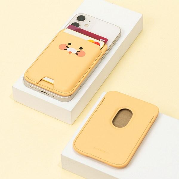 Kakao Friends MagSafe Card Wallet Ryan Apeach Chunsik, Chunsik Face, 1 Piece