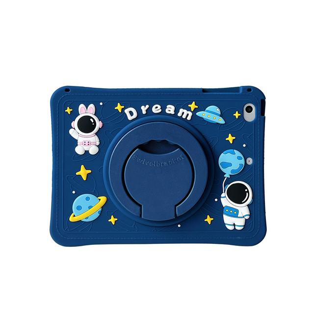 Детский силиконовый чехол-подставка с изображением астронавта и кота для iPad 10, 9, 8, 7, 10,2 Mini 6 9,7 Pro 11 Air 2 3 4 5 10,9 2022, чехол для планшета Funda