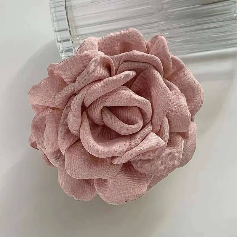 9 см Большие Заколки для волос в виде цветка Французский краб для женщин Аксессуары для волос Корейская заколка-акула для затылка Подарки для девочек