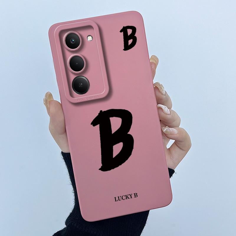 For Xiaomi Redmi 15 5G Cover Case Cute Initial Letters Couple Silicone Soft Matte Phone Bumper for REDMI15 5G Shockproof Casing