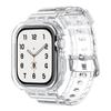Apple Watch Series 10-го поколения, прозрачный ремешок Ice Tough All-in-one, цветной: Прозрачный, Прозрачный + Черная рамка, Размер: 42ММ, 46ММ