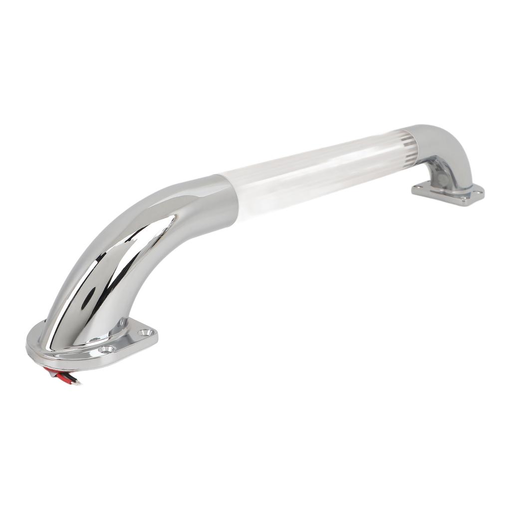 DC 12V RV Door Entry Grab Bar Handles Lighted Acrylic Grip Assist Handle for RV Camper Trailer Yacht 18inch