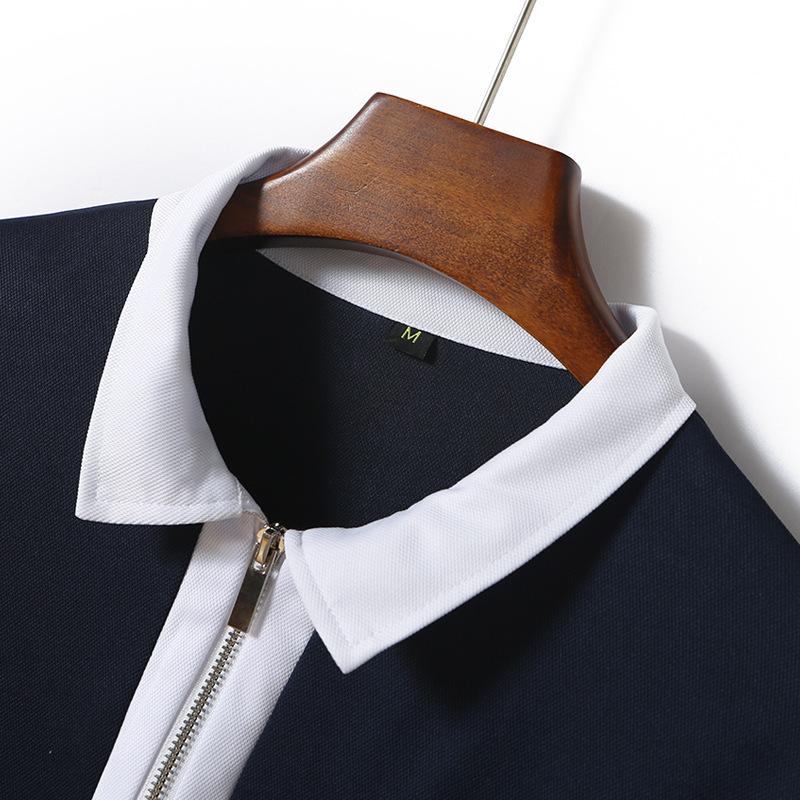 Callaway Новая мужская осенняя футболка-поло с длинными рукавами в европейском и американском стиле с лацканами, модная облегающая мужская футболка с цветными блоками