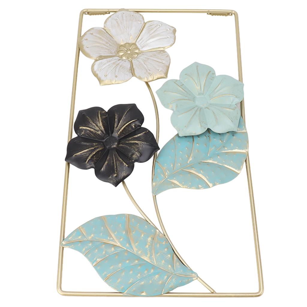 Wall Decoration TV Background Wall Pendant Wall Mounted Nordic Style Metal Flower Decor for Living