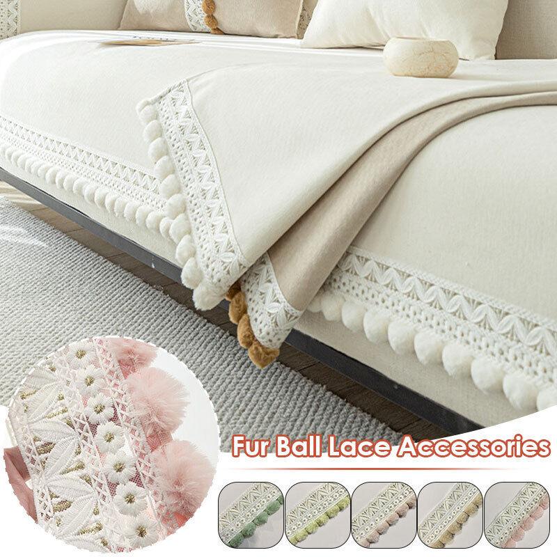 Помпон Шарик Кисточка Бахрома Отделка Края Шитье Своими Руками Обивка Штора Наволочка Кружево Вязаная Ткань Ручной Работы DIY Аксессуар для Творчества