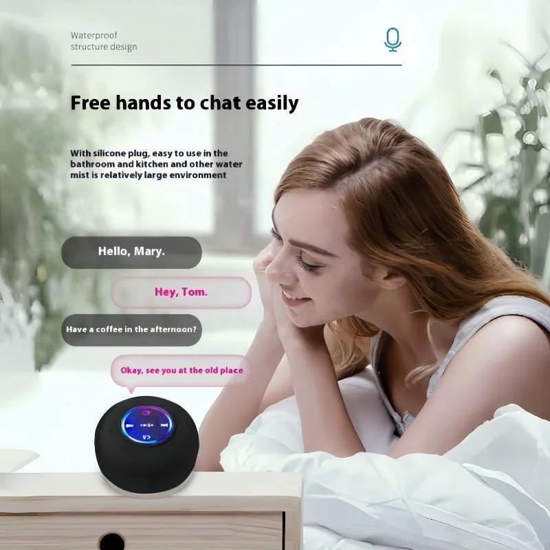 Громкая связь Bluetooth Динамик Мини Сабвуфер для Душа Водонепроницаемый Громкая Связь С Присоской Микрофон Для Ванной Бассейна Пляжа Автомобиля Телефона