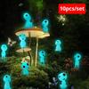 10Pcs Luminous Tree Spirits Micro Landscape Figure Ornament Outdoor Glowing Miniature Statue Potted Mini Garden Accessories