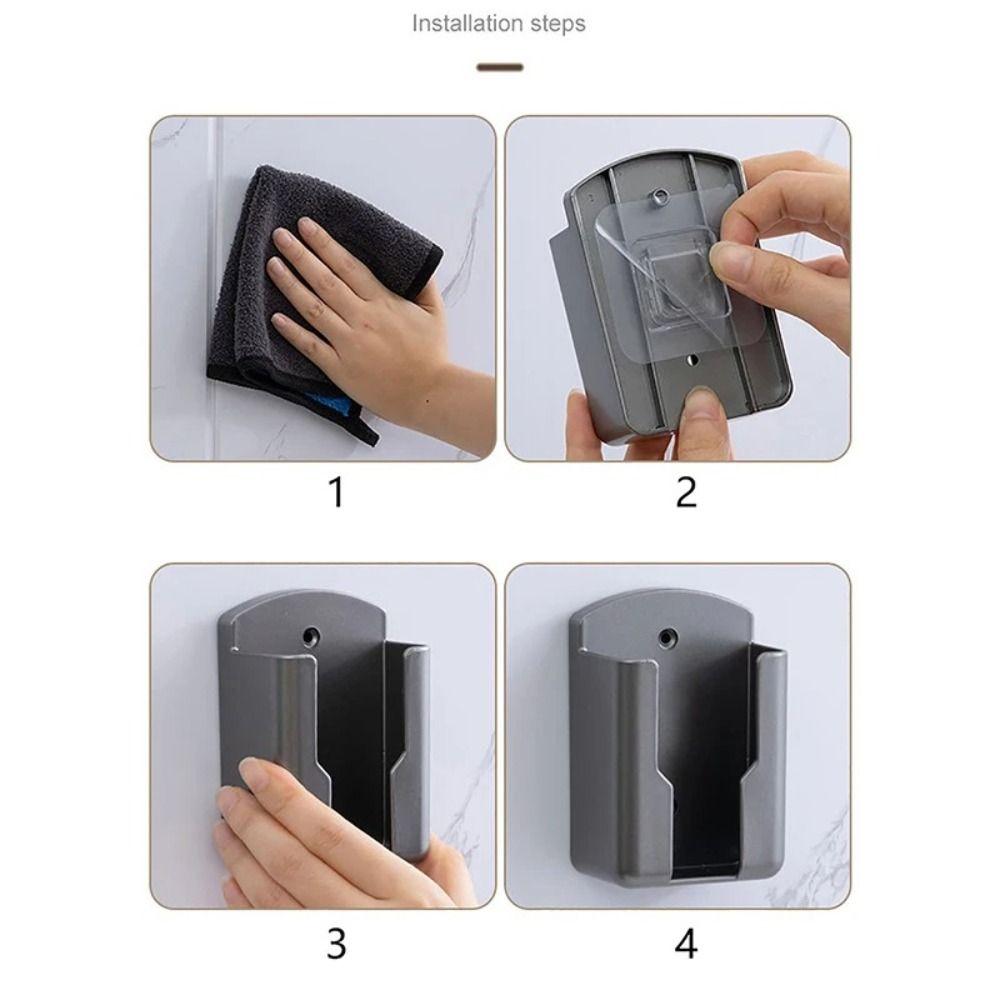 Universal Storage Box No Punching Required Mobile Phone Plug Case Durable Remote Control Holder