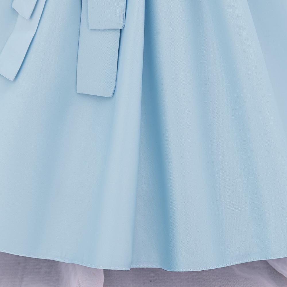 2025 Платье принцессы на первый день рождения для младенца девочки - Атласное платье с пышными рукавами и полосатым дизайном с бантом