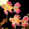 Chinese Traditional Handheld Fish Lantern Ancient Style Luminous Goldfish Light  Celebration