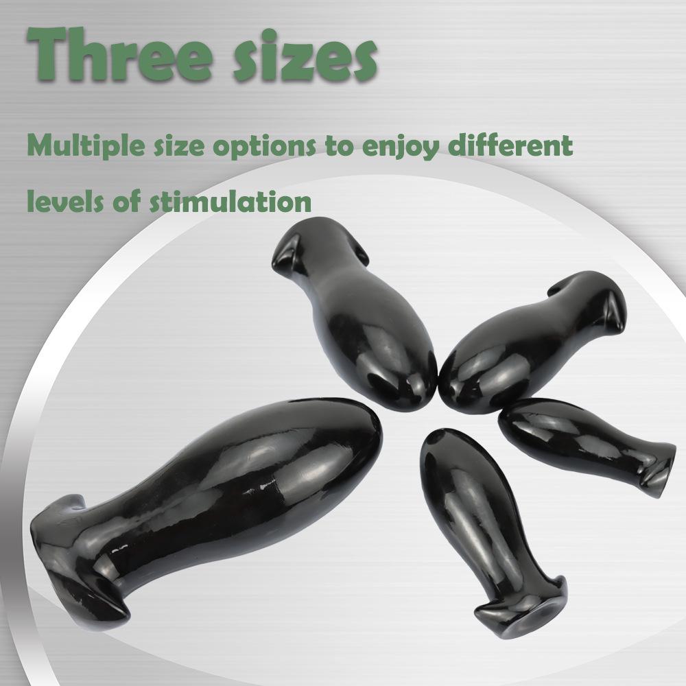 Черное Яйцо Дракона - Анальная Пробка, Большая, Экстра Толстая, Анальный Дилататор для Мужчин и Женщин, Носимая Эротическая Игрушка